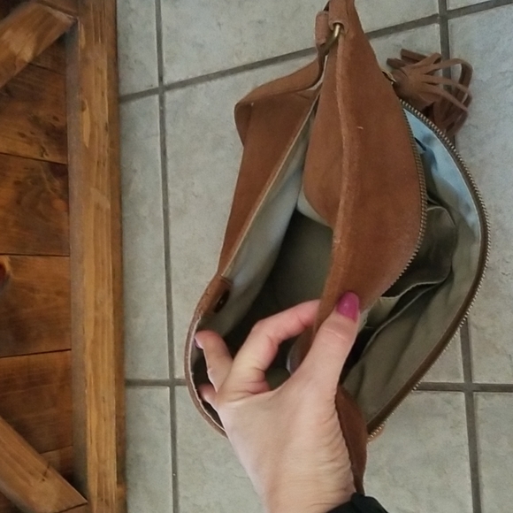 Margot Suede Crossbody Bag - Picture 9 of 12